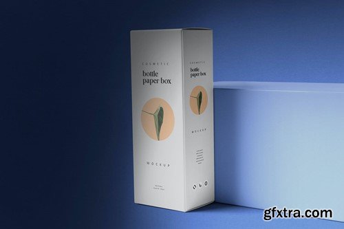 Cosmetic Bottle Paper Box Mockups 2RX8G5X