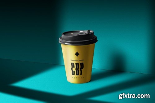 Takeaway Paper Cup With Lid Mockups RC3C48H