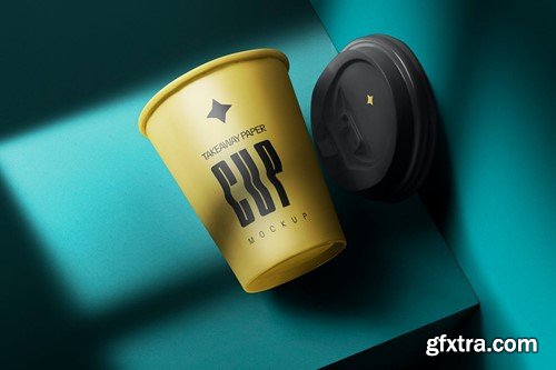 Takeaway Paper Cup With Lid Mockups RC3C48H