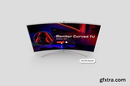 Curved TV Mockup AX4QXU3