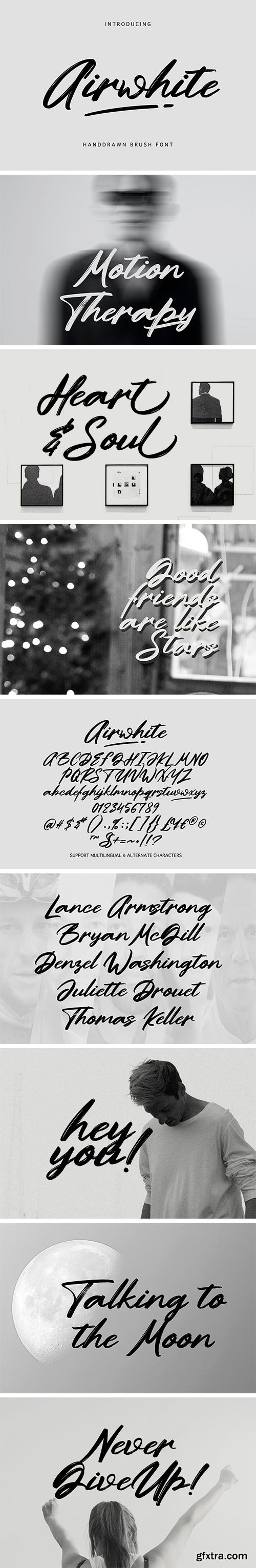 Airwhite Brush Font