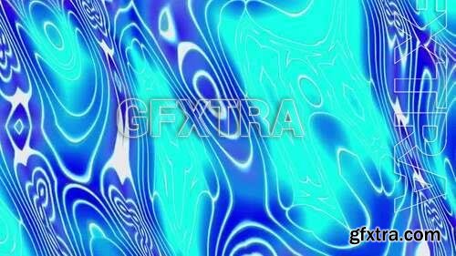 Blue Wave Flow Fractal Background 1603223