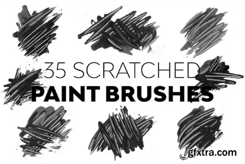 Scratched Paint Brushes