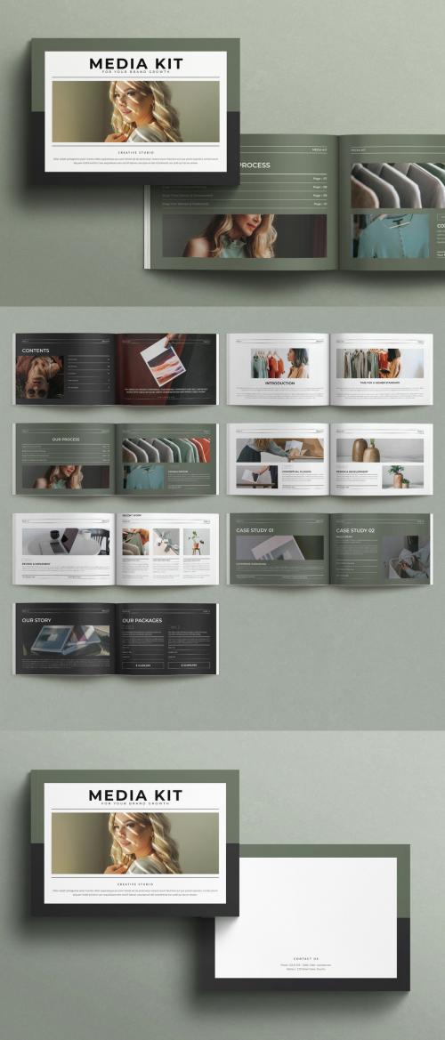 Media Kit Template Magazine Landscape 580596219