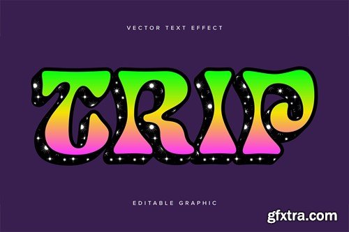 Neon Gradient Vector Text Effect Mockup NRQKE8S