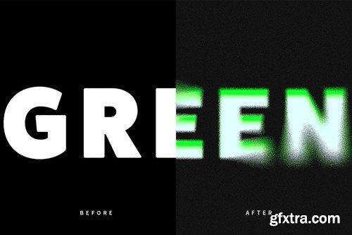 Green Dissolving PSD Text Effect CASJMVJ