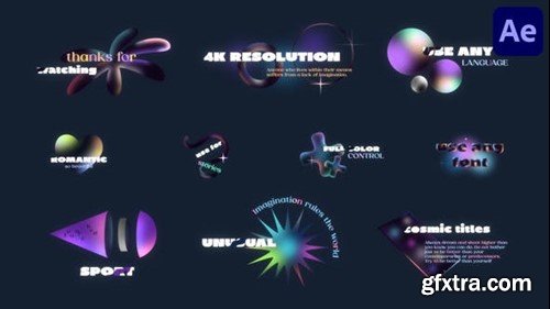 Videohive Cosmic Titles for After Effects 46329795