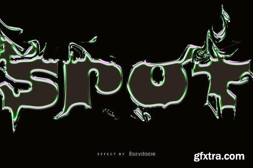 Splash Metallic PSD Text Effect MPJCCY2