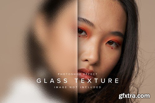 Glass Texture PSD Photo Effect 55GXT6S