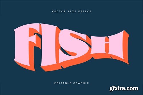 Warped Vector Text Effect Mockup 7YNFFQJ