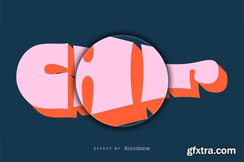 Warped Vector Text Effect Mockup 7YNFFQJ