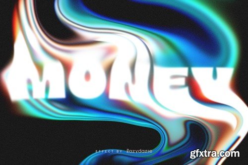 Trippy Melting PSD Text Effect WZQUXYP