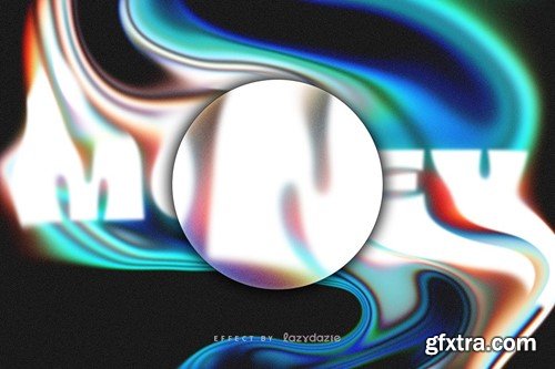 Trippy Melting PSD Text Effect WZQUXYP