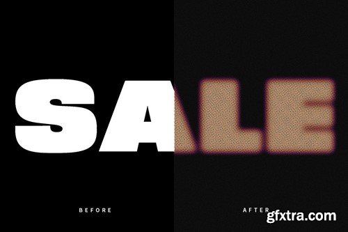 Grunge Halftone PSD Text Effect 765MQ6C