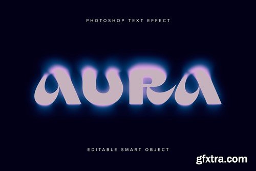 Blurred Aura PSD Text Effect F7XKNT9