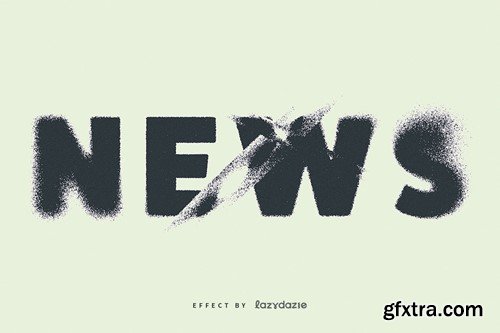 Grunge Halftone PSD Text Effect 5YBTDD4