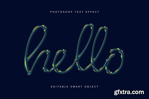 3D Holographic Chrome PSD Text Effect C4GNYJV