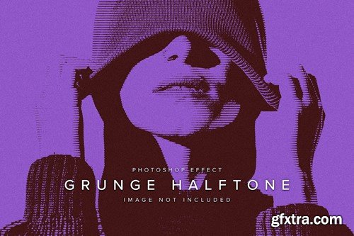 Grungy Halftone PSD Photo Effect 66PZVWW