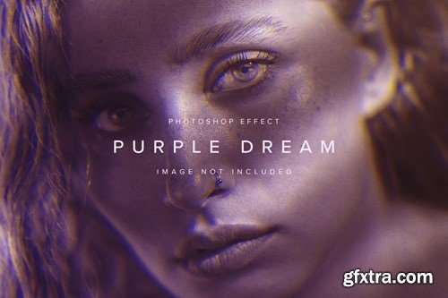 Dreamy Purple PSD Photo Effect 3QEF976