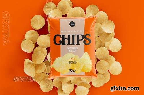 Potato Chips Packaging Mockup QSDX6M8