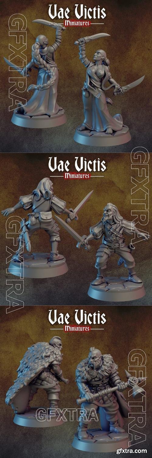 Vae Victis - Augur and Hammer Warrior and Sword Mercenary &ndash; 3D Print Model