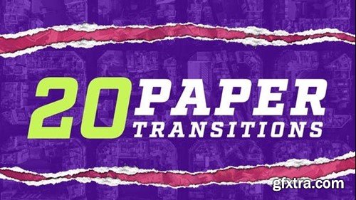 Videohive Torn Paper Transitions 46358587