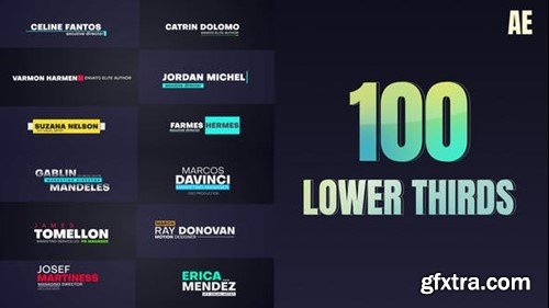 Videohive 100 LowerThirds 46348023