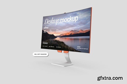 Desktop Monitor Mockup JJHGDR4