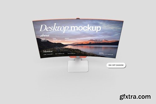 Desktop Monitor Mockup JJHGDR4