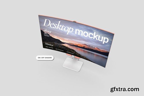 Desktop Monitor Mockup JJHGDR4