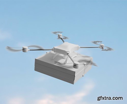 Delivery Drone Mockup KBYZUUH