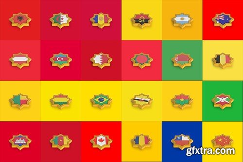 Islamic Frame World Flags 8U8SKTL