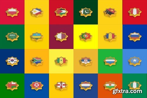 Islamic Frame World Flags 8U8SKTL