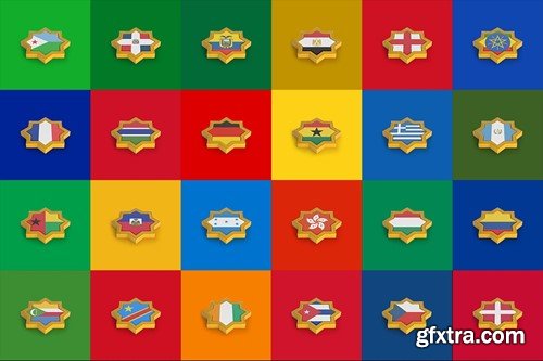 Islamic Frame World Flags 8U8SKTL