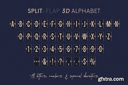 Split-Flap - 3D Lettering 4H2768H