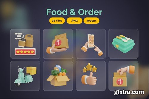 3D Delivery - Food and Order QAQMFW6