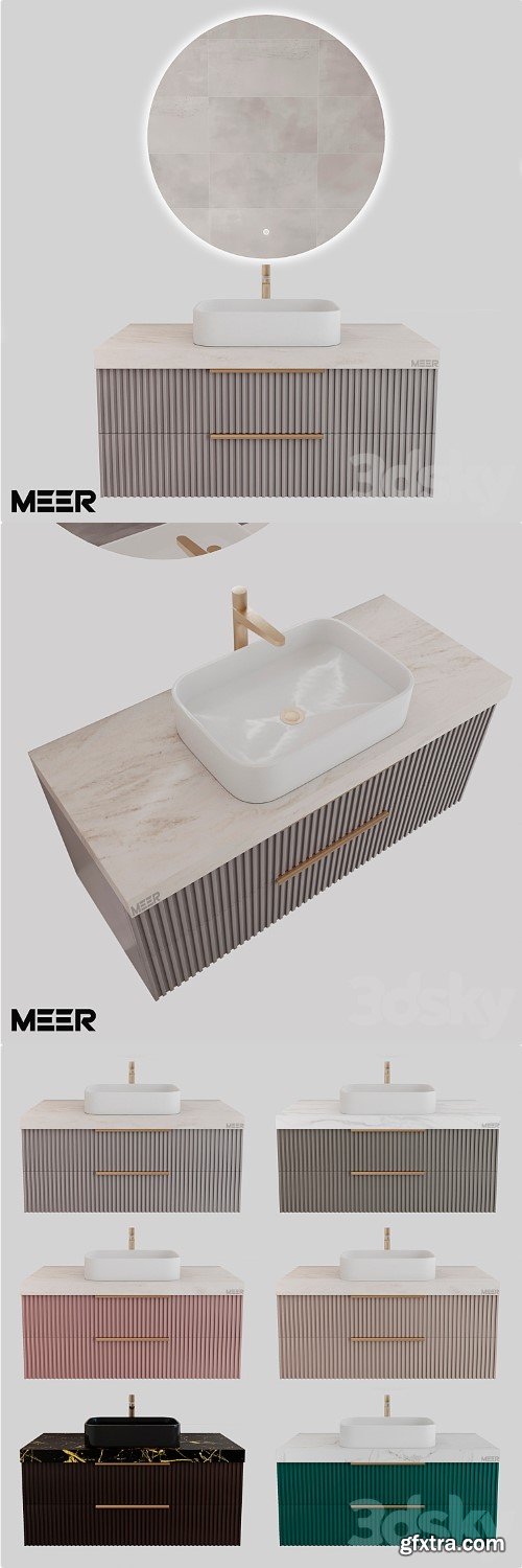 MEER PRIMA bathroom furniture set