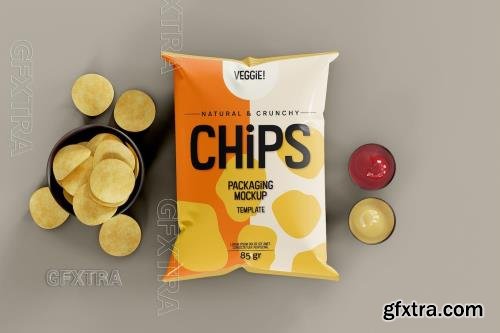 Potato Chips Packaging Mockup 4QAVCHL