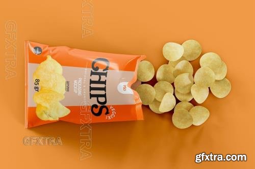 Potato Chips Packaging Mockup 7GHFSCL