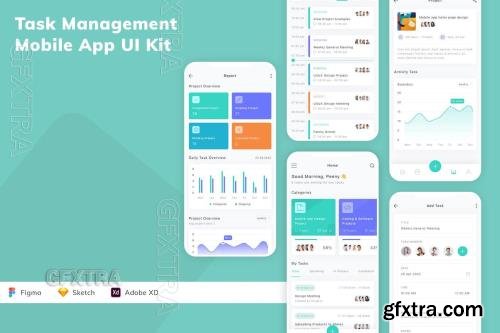 Task Management Mobile App UI Kit 4HJDG9B