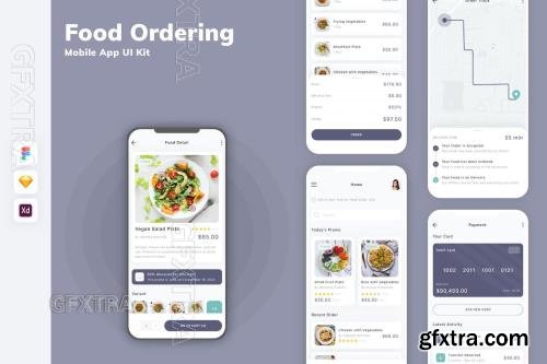 Food Ordering Mobile App UI Kit ECBRCW4