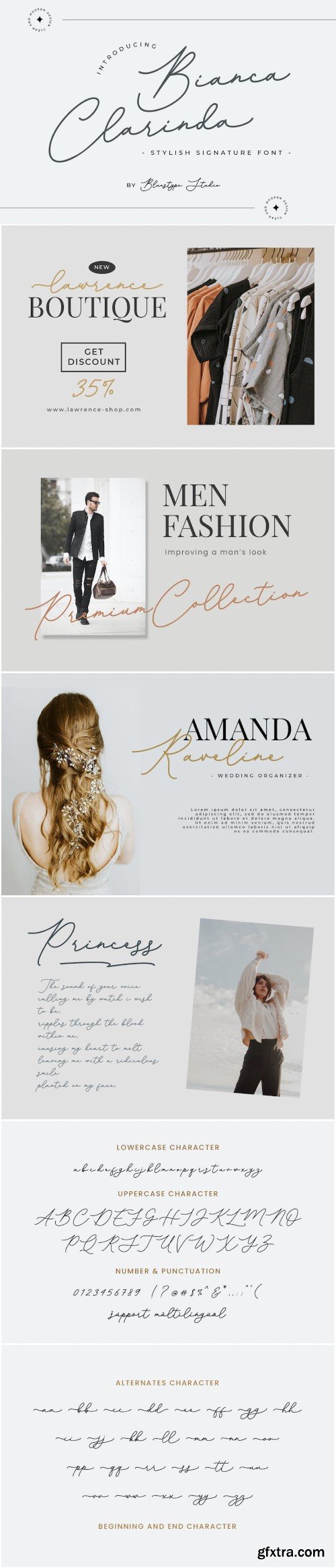 Bianca Clarinda - Signature Font