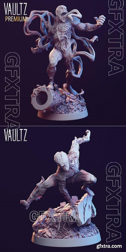 Zombie-Spiderman and Venom Zombie &ndash; 3D Print Model