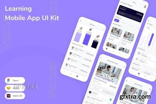 Learning Mobile App UI Kit N98UDXA