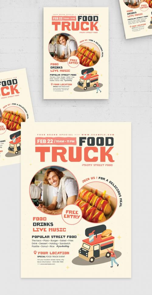 Food Truck Festival Flyer Template 590425847