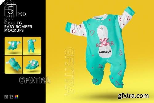 Full Leg Baby Romper Mockups F7EU7F8