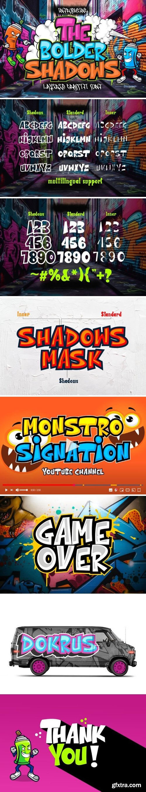 The Bolder Shadow Font