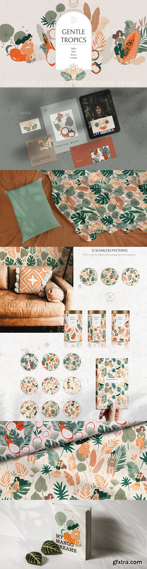 Gentle Tropics Graphic Kit