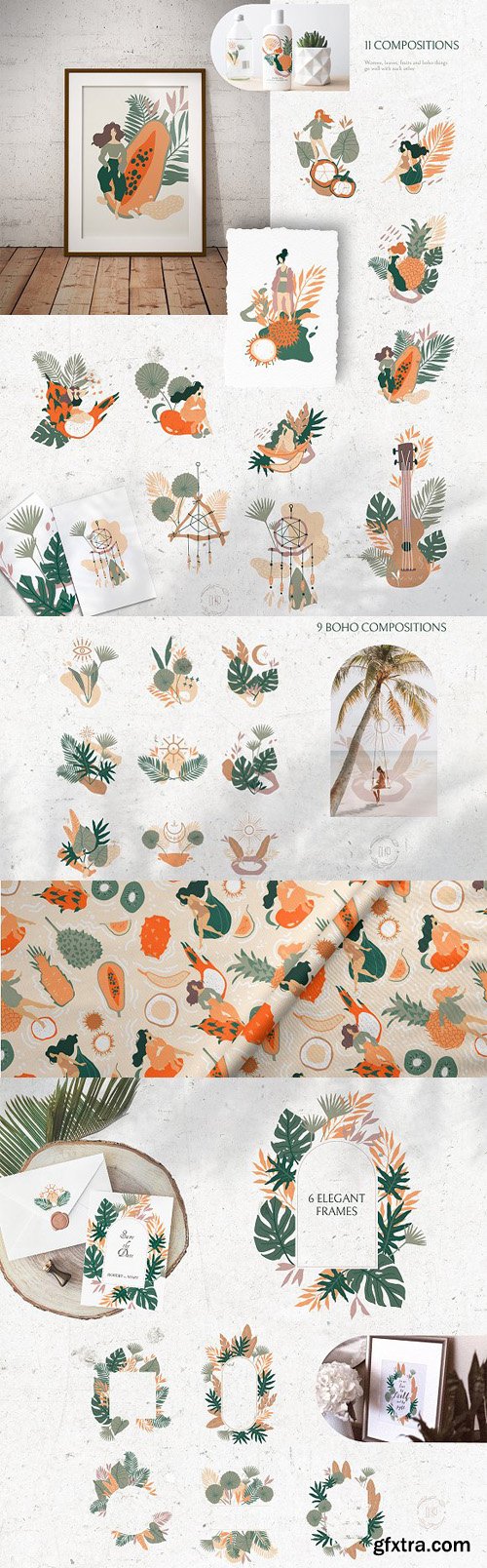 Gentle Tropics Graphic Kit