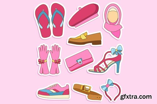 Fashion Accessories Cute Sticker Set NWK97KV